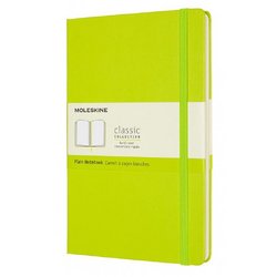 Блокнот Moleskine Classic Large A5 120 листов без линовки салатовый на сшивке (130x210 мм)